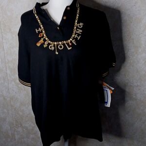 Women Short Sleeve Golf t-shirt by Leon Levin
NWT
Size: xl